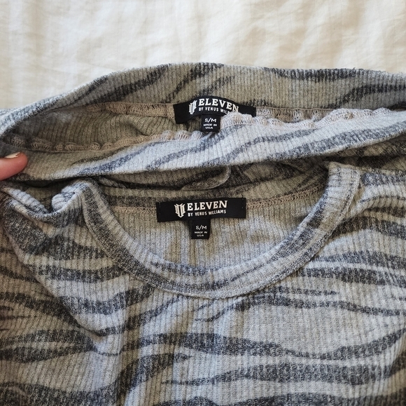 Eleven by Venus Williams Athletic Fashion Matching Workout Suit Zebra Print  S/M - Picture 6 of 6